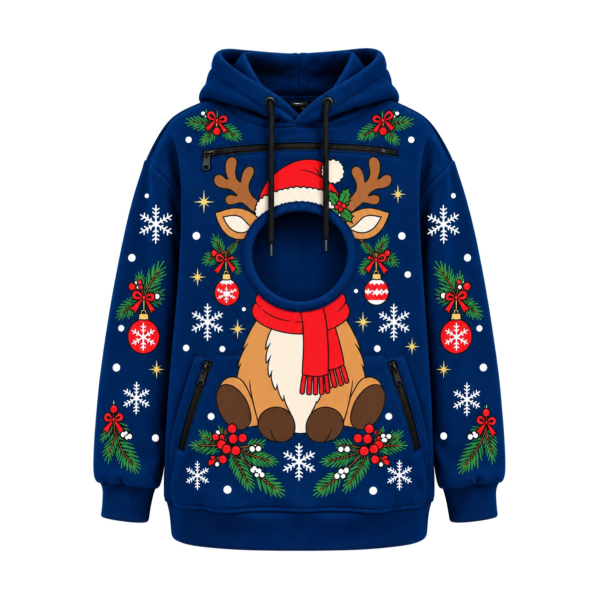 Sudadera Navideña para Ti y tu Peludo – Siempre Juntos, Siempre Calentitos