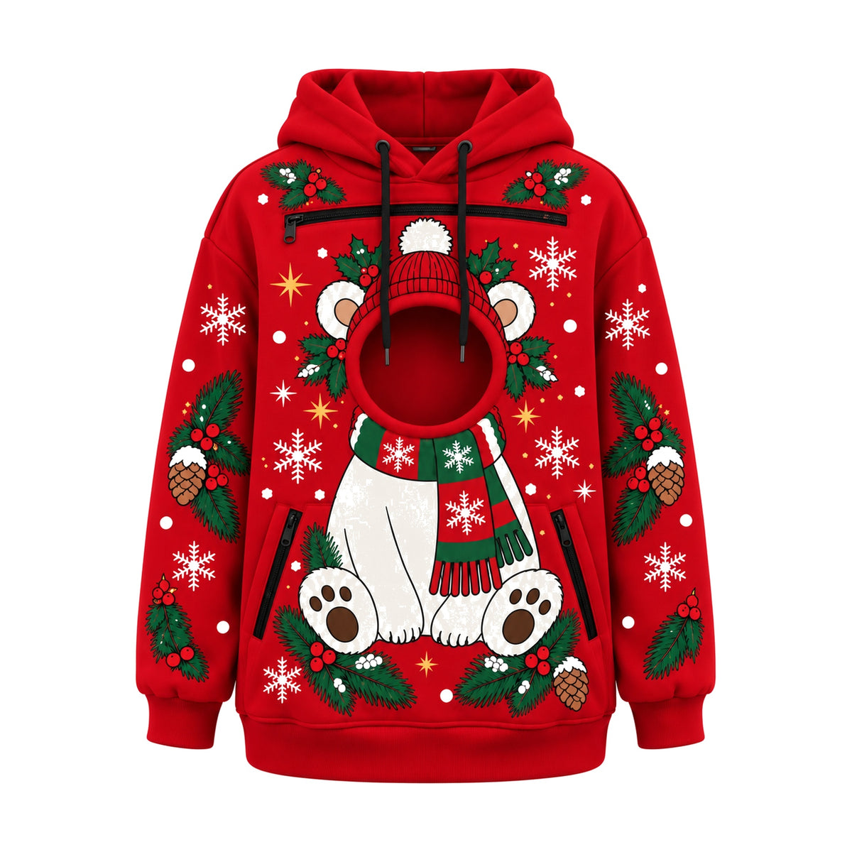 Sudadera Navideña para Ti y tu Peludo – Siempre Juntos, Siempre Calentitos